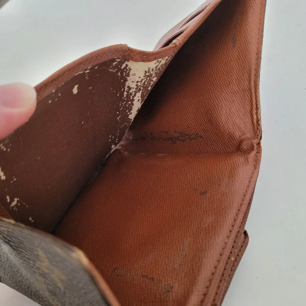 Louis Vuitton Monogram Porte-Monnaie Billets Trifold Wallet Brown SD0968 USA